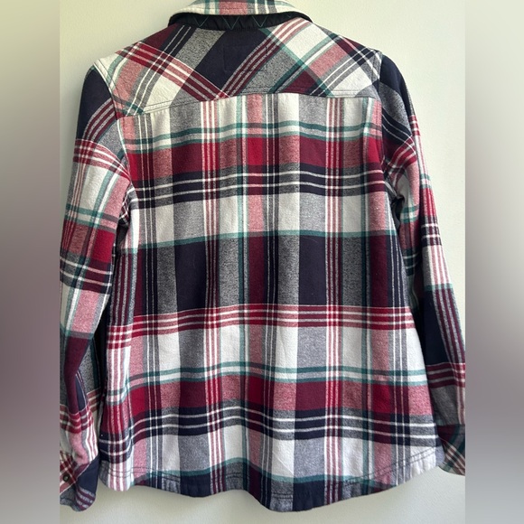 ORVIS womens size  large fleece lined button down flannel pinnacle top - Picture 2 of 9